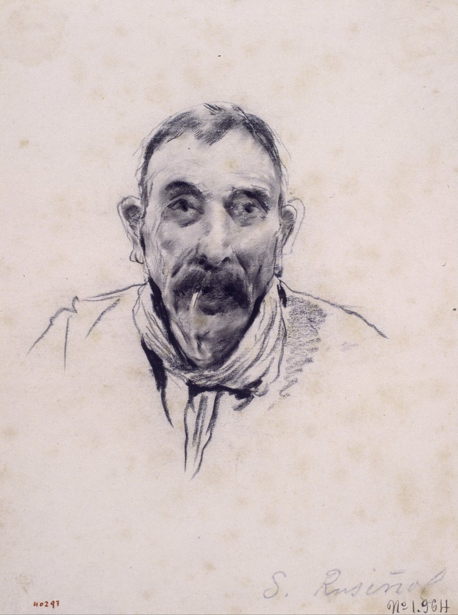 Portrait of a Man av Santiago Rusiñol