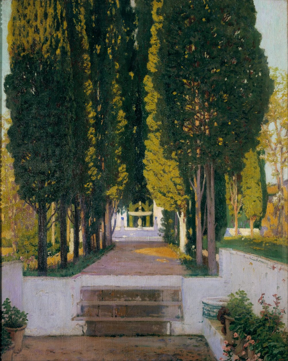 Trädgårdarna i Generalife av Santiago Rusiñol