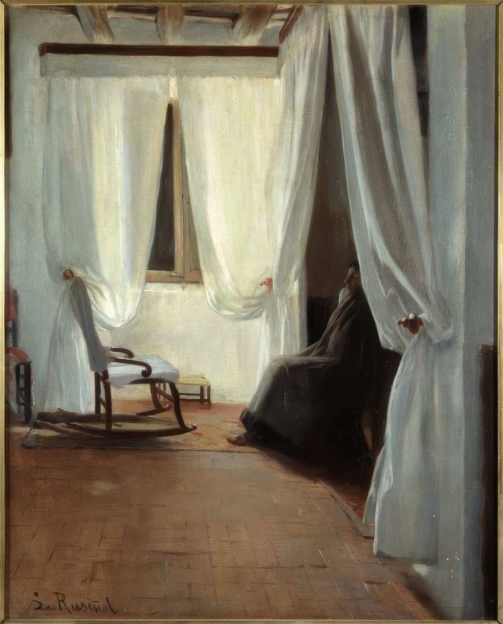 Sjuk kvinna av Santiago Rusiñol