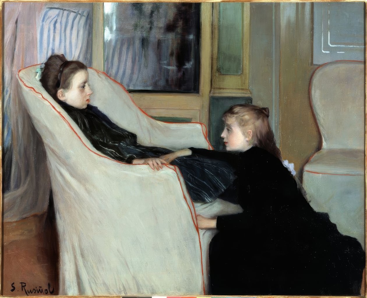 The Girl Convalescent av Santiago Rusiñol