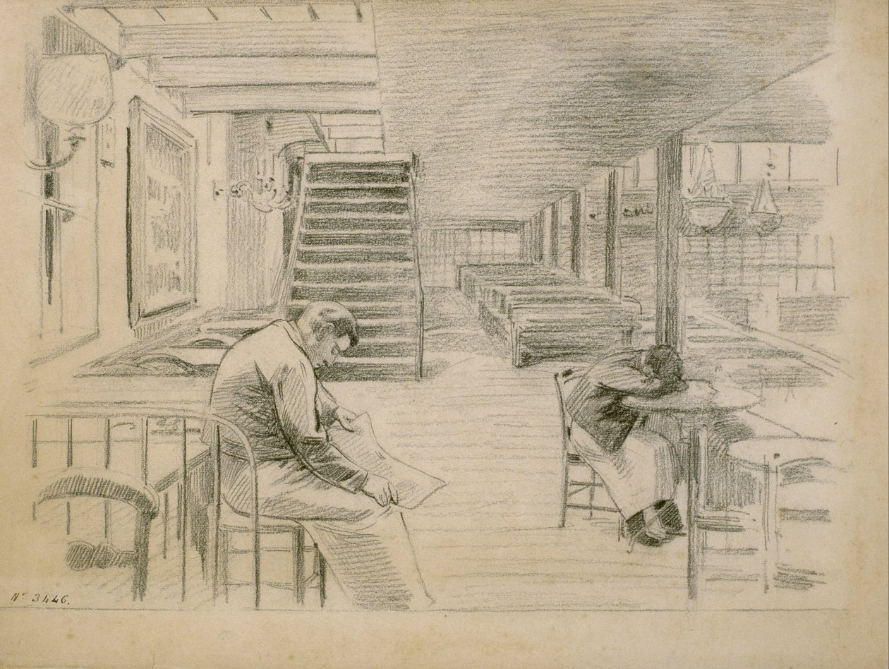 Väntar på kunder av Santiago Rusiñol