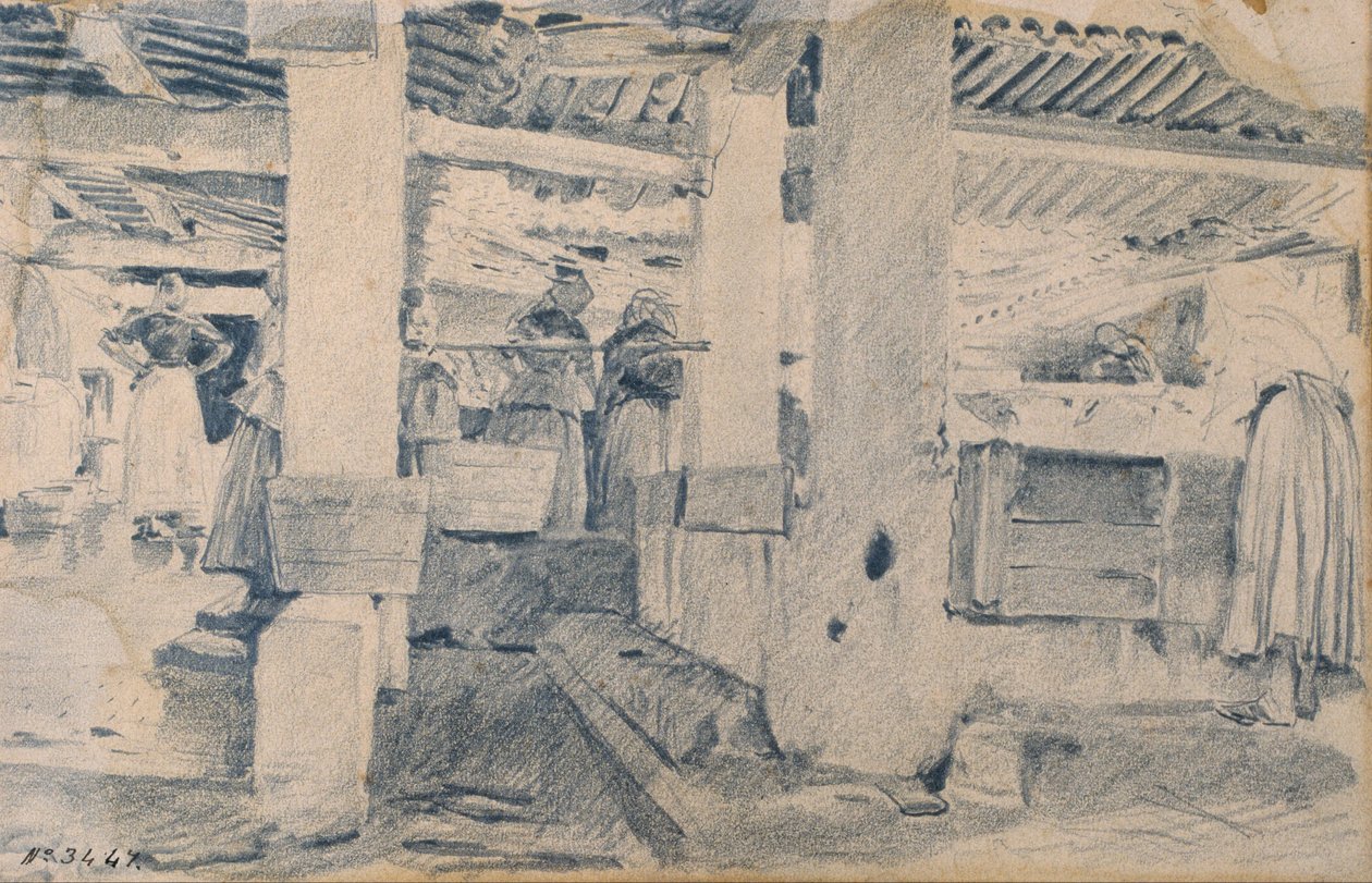 Tvättställsinteriör av Santiago Rusiñol