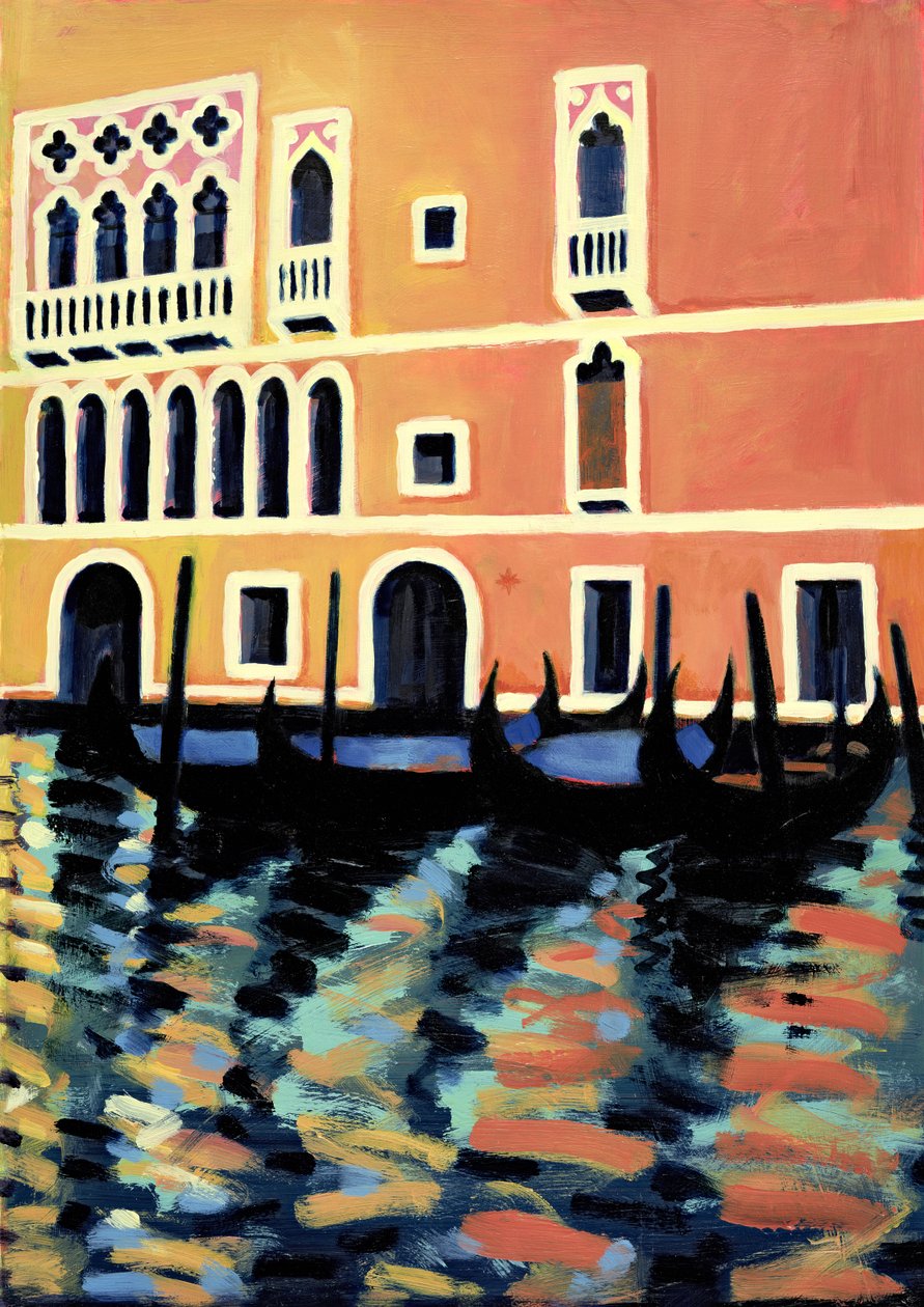 Canal Grande I (olja på kort) av Sara Hayward
