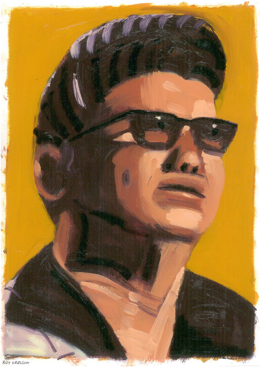 Roy Orbison, 2008 (olja på papper) av Sara Hayward