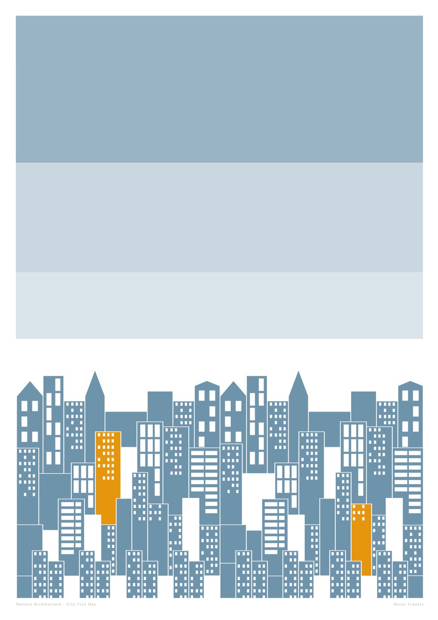 City Fizz Day, 2014 (grafiskt giclee-tryck) av Sarah Evans