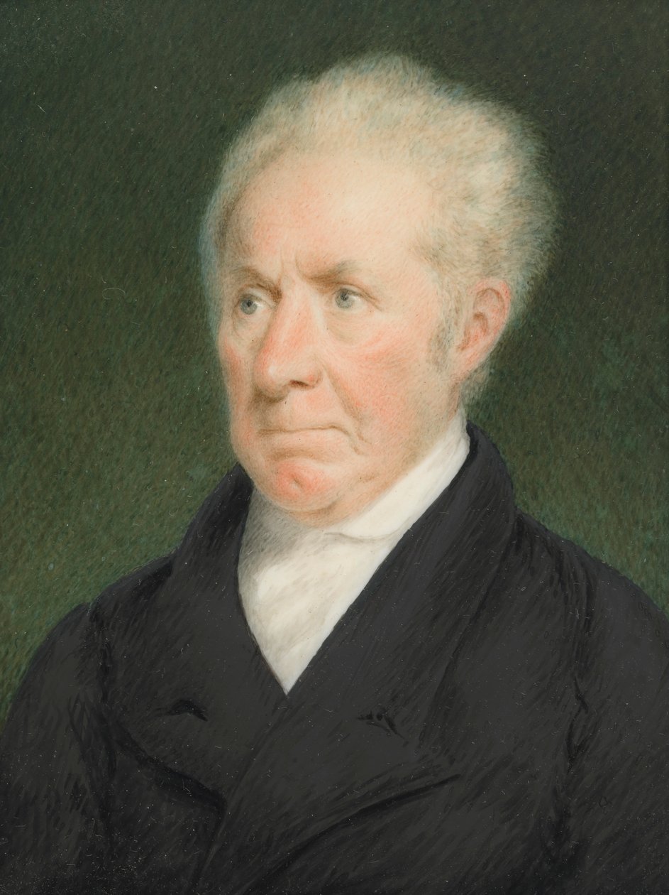 Gilbert Stuart, ca. 1825. av Sarah Goodridge