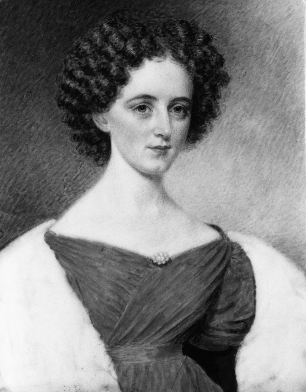 Porträtt av en dam, 1830. av Sarah Goodridge