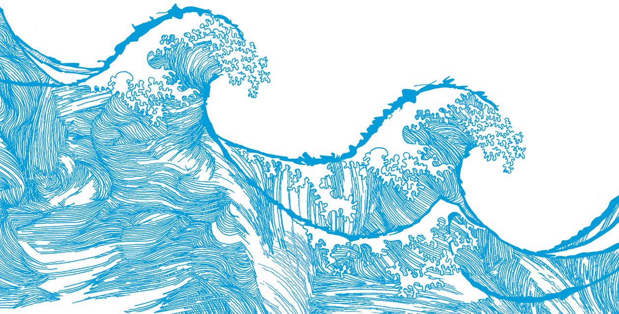 Kanagawa Wave, 2009 (Ji Gita l) av Sarah Hough