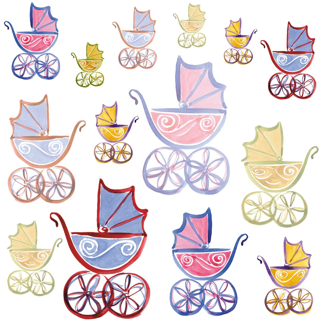 Strosa i parken, 2005 (digitalt) av Sarah Hough
