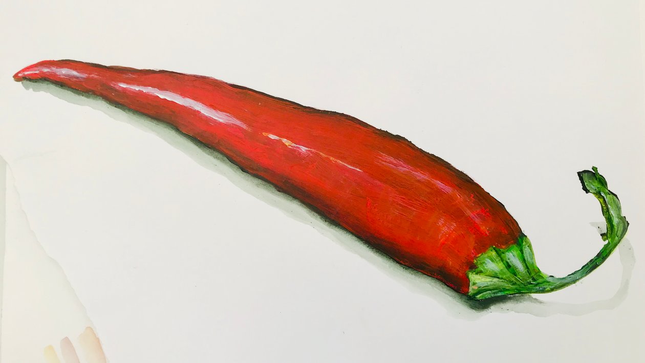 Röd chilipeppar, 2020 av Sarah Thompson Engels