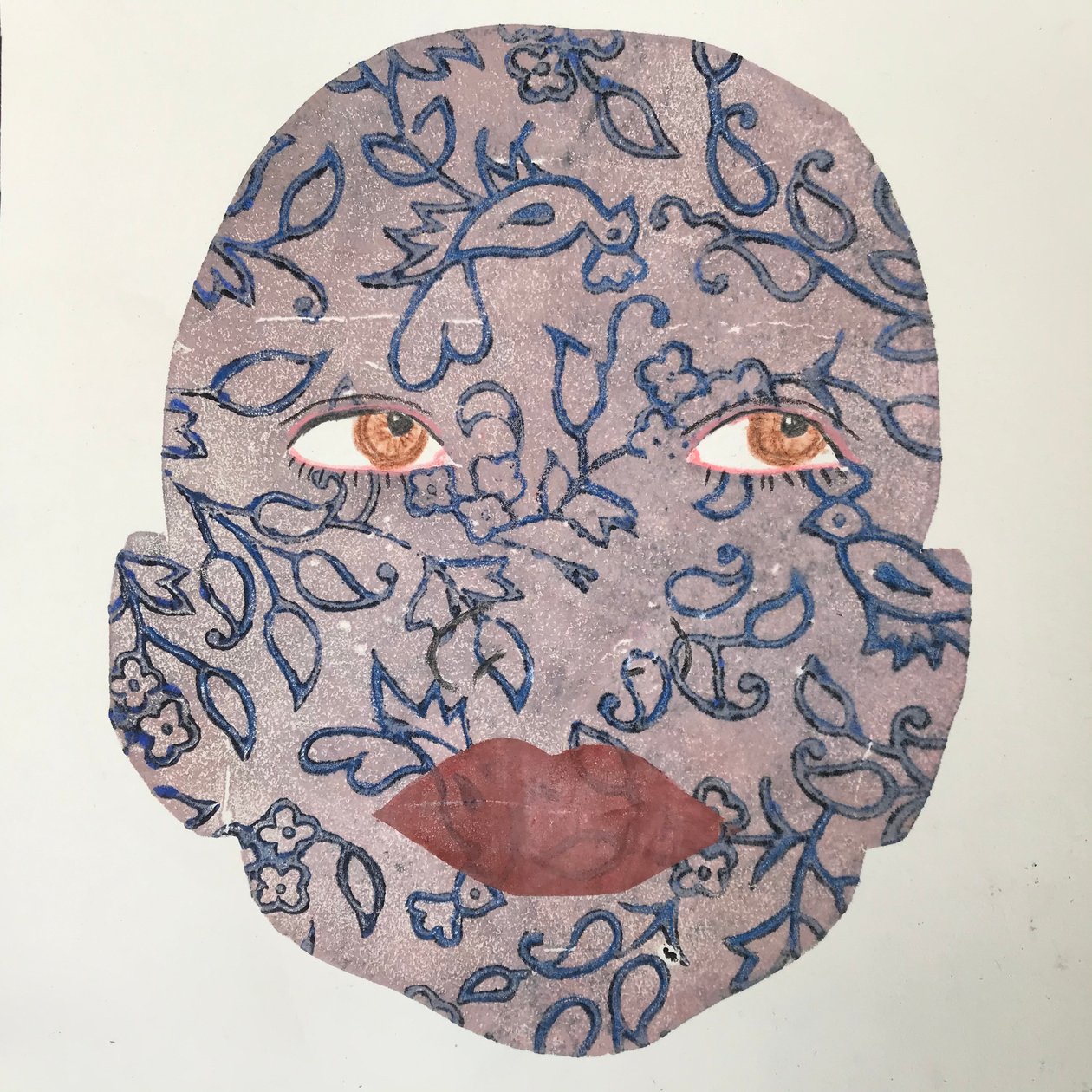 Tatuering, 2020, (bläcktryck) av Sarah Thompson Engels
