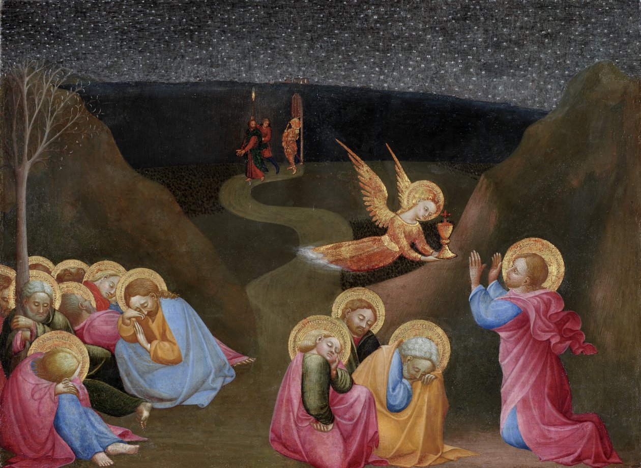 The Agony in the Garden, c.1400-50 (tempera på poppelpanel) av Sassetta c.1392 1450 Sassetta c.1392 1450