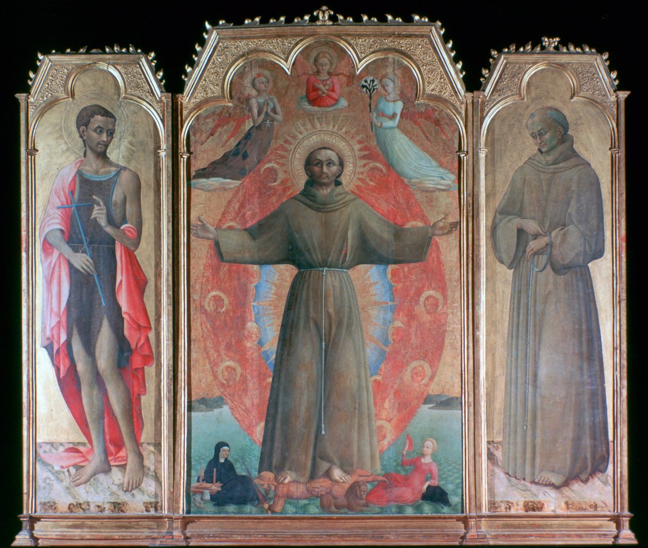 Den helige Franciskus extas, 1437-1444 av Sassetta