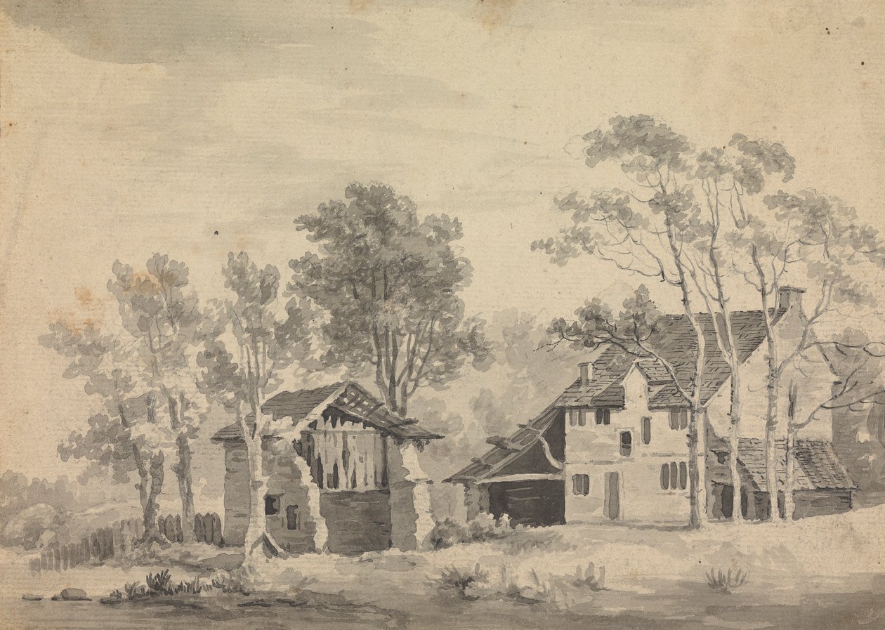 Bo på en flodstrand av Sawrey Gilpin