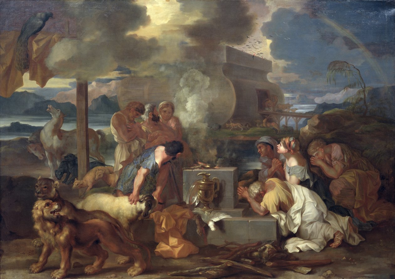 Noas offer, ca 1640 av Sébastien Bourdon