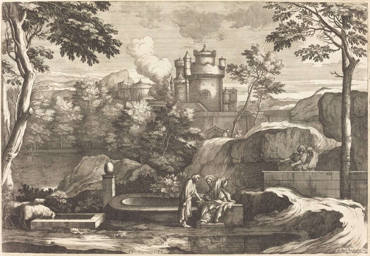 Jesus och samariten av Sébastien Bourdon