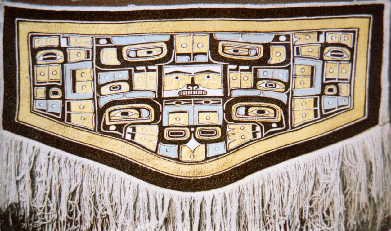 Chilkat filt, Tlingit Tribe (textilier) av School American