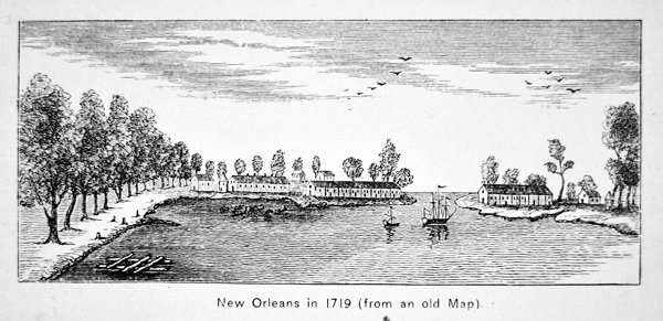 New Orleans 1719 (litho) av School American