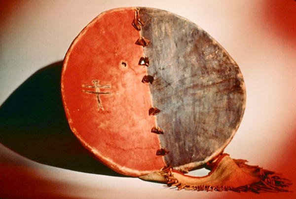 War Shield, Sioux Tribe (bockskinn) av School American