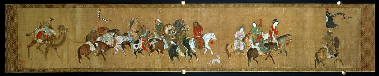 En konvoj av mongoler, kineser av School Chinese