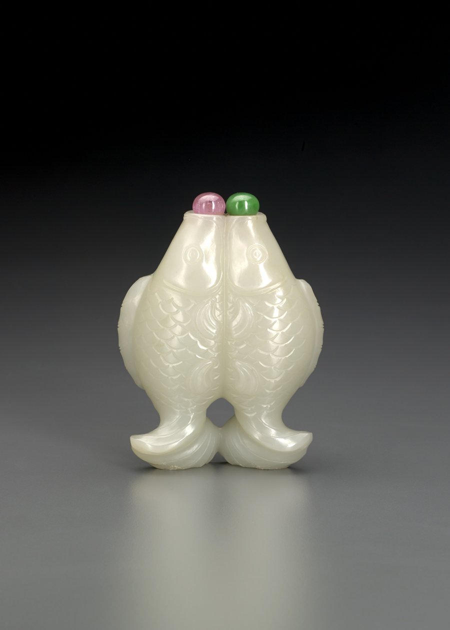 Tvilling fisksnusflaska av School Chinese