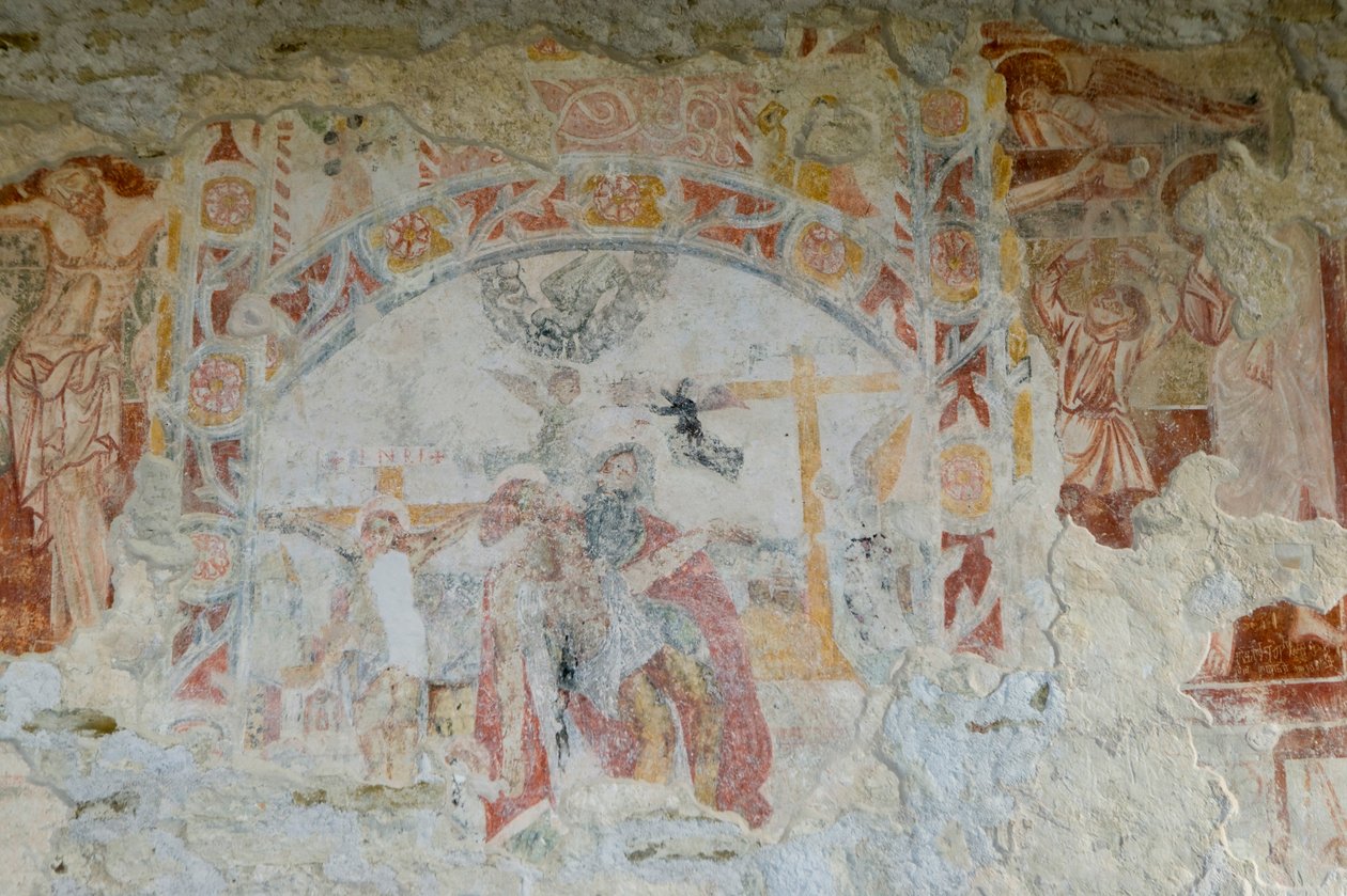 Nedstigningen från korset (fresk) av School Croatian