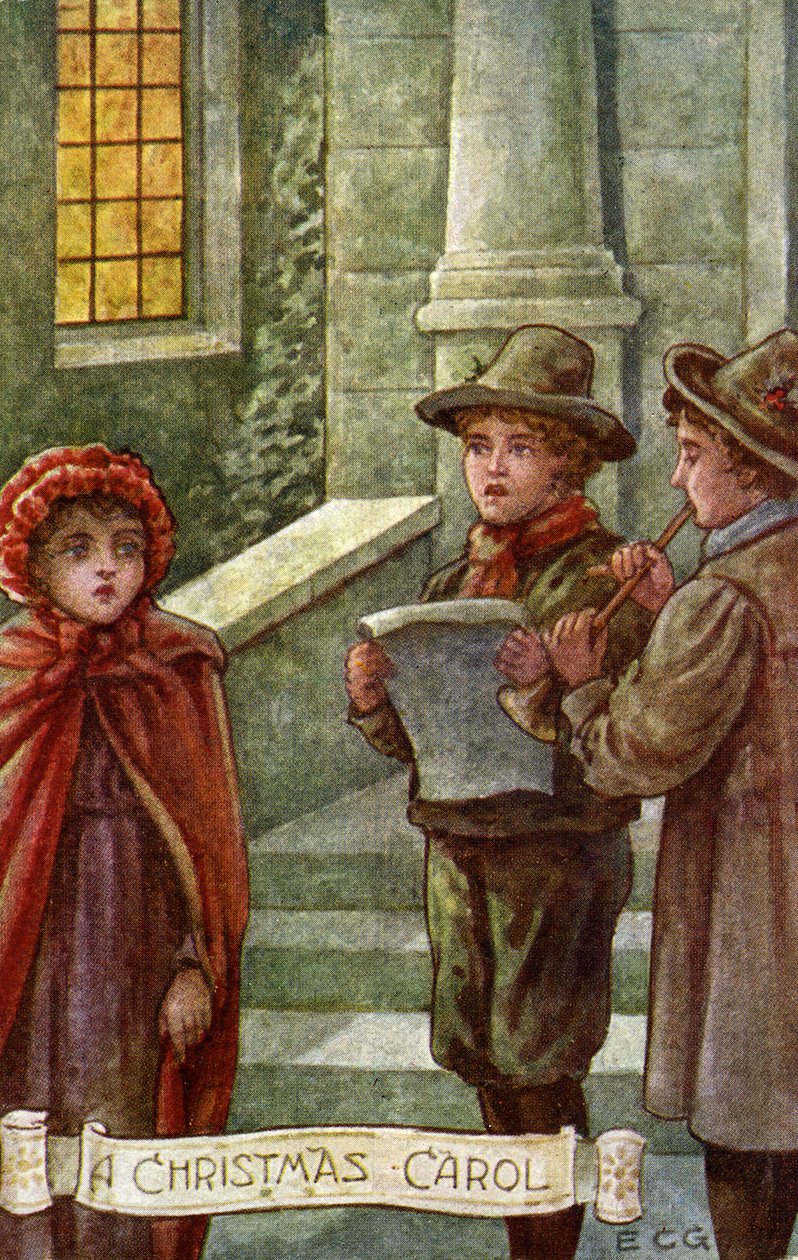 "En julsaga" av Charles Dickens (print) av School English