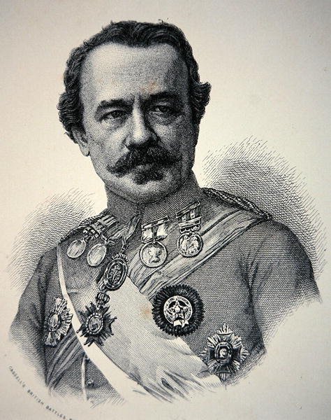 Sir James Outram (litografi) av School English