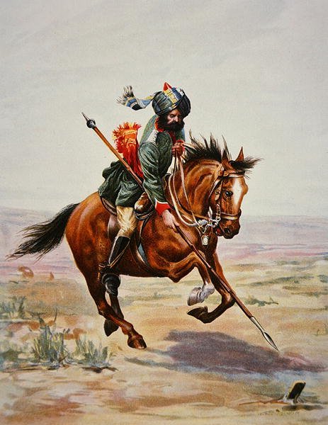 Tent Pegging, indiskt kavalleri av School English