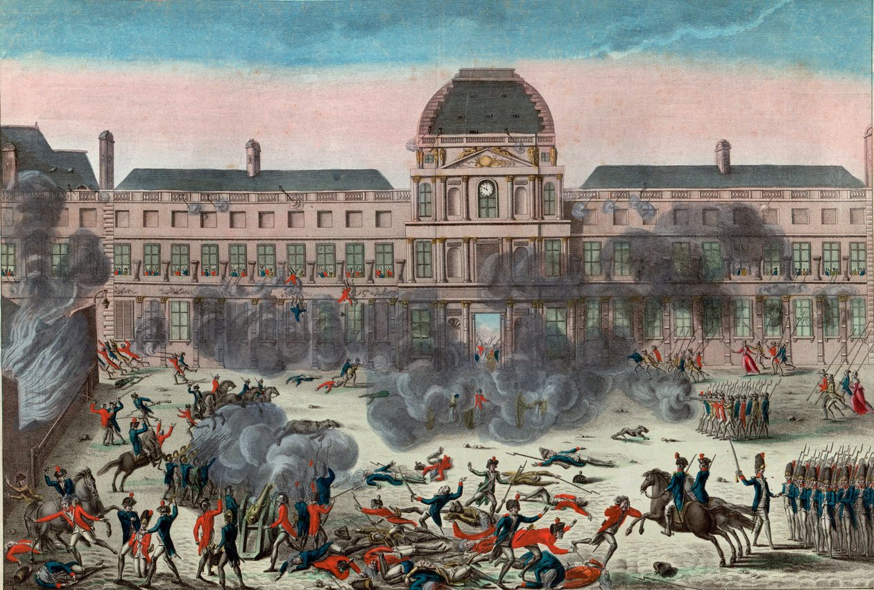 Attack mot Tuilerierna av School French