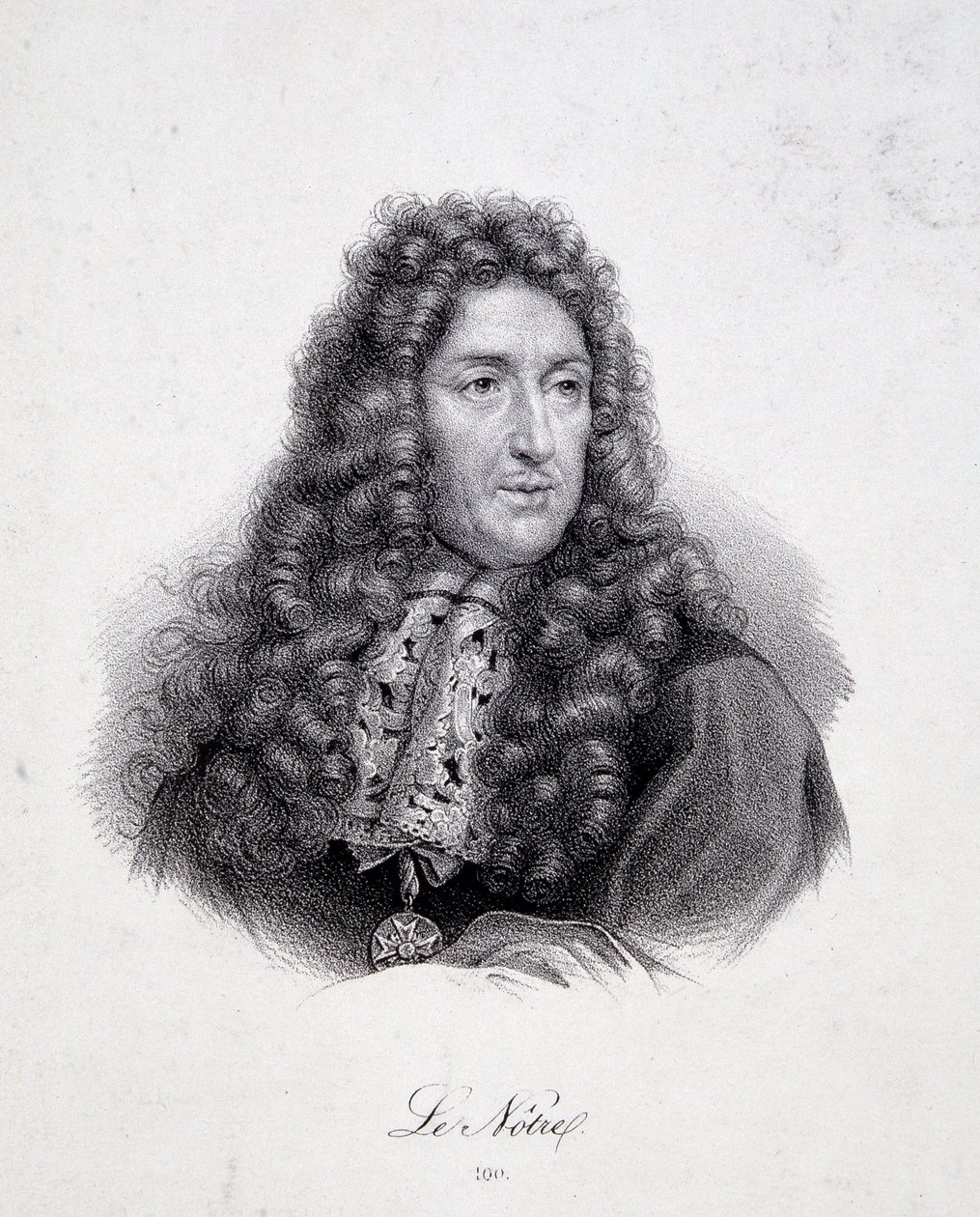Porträtt av Andre Le Notre (Lenotre av School French
