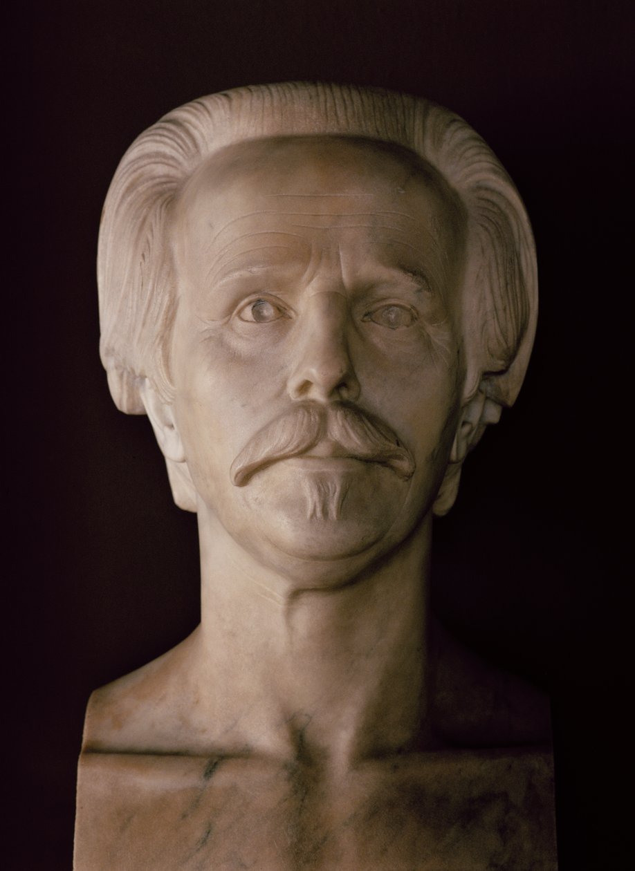 Byst av Karl May (marmor) av School German