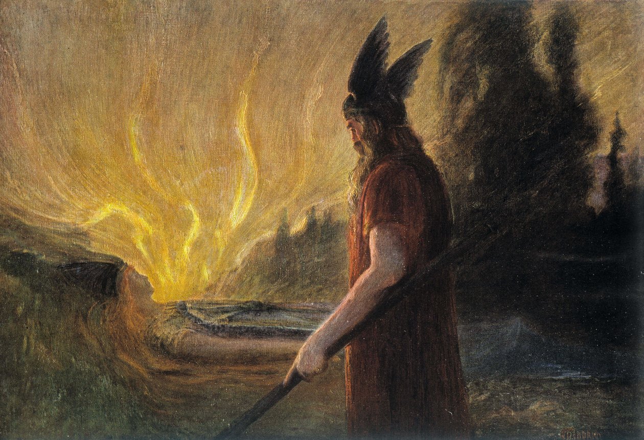 Gud Odin, tysk bild av School German