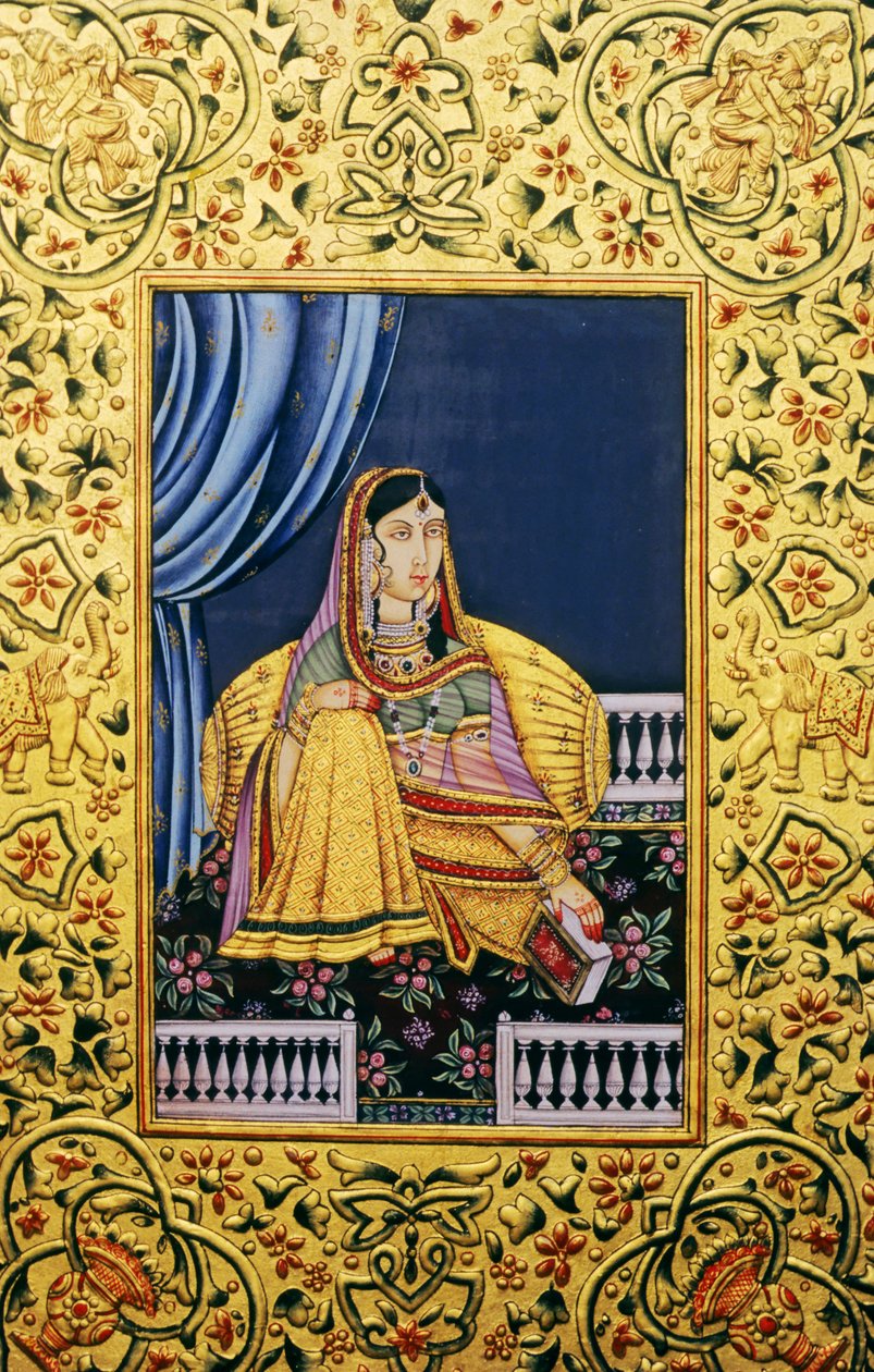 Mughalkejsarinnans miniatyrmålningar av School Indian