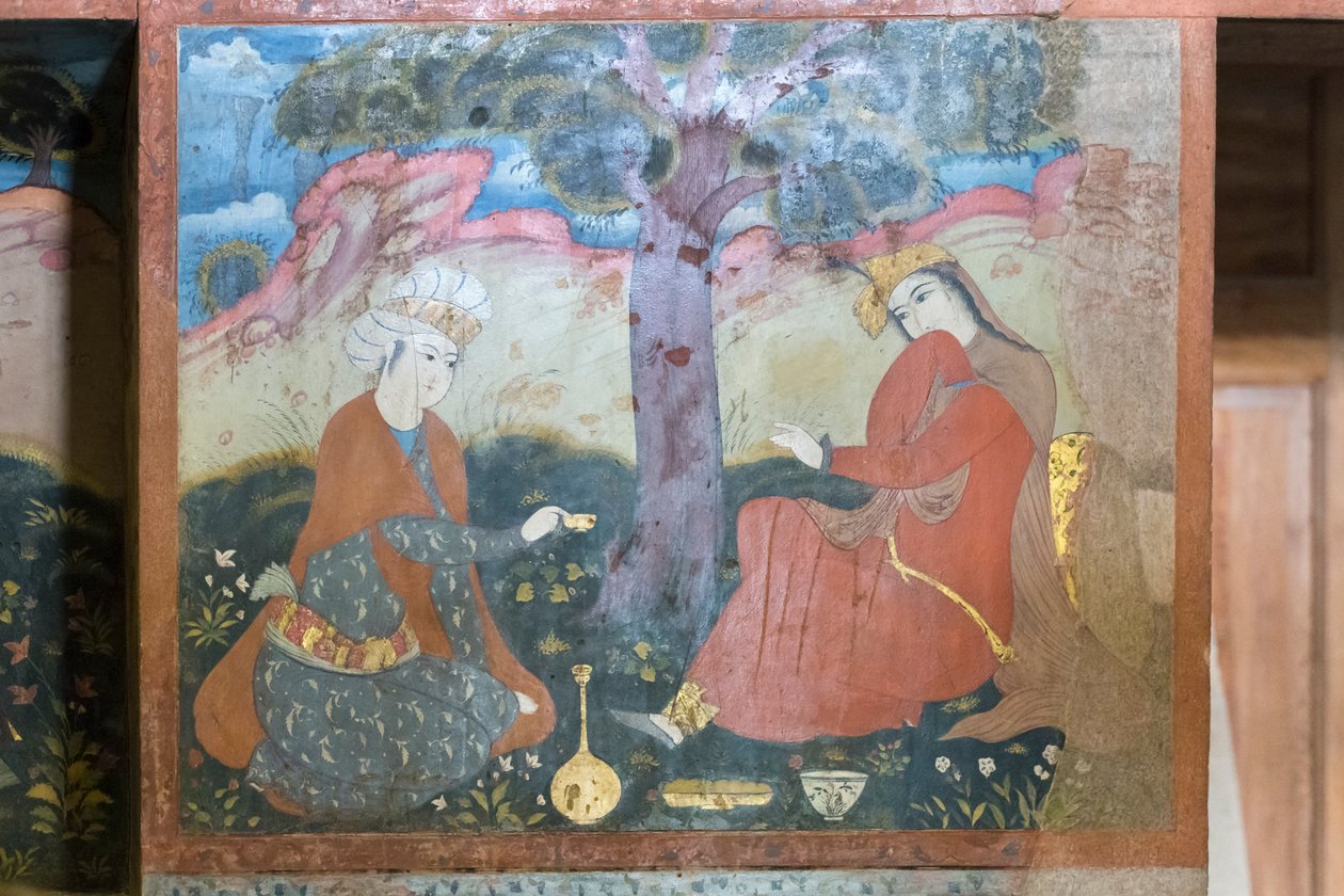 Färskt på Chehel Sotoun Palace, Esfahan, Iran av School Iranian