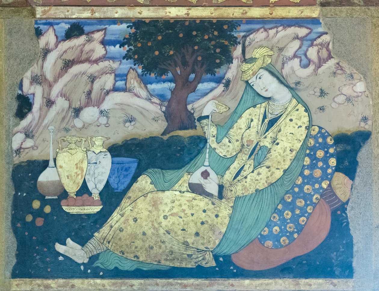 Färskt på Chehel Sotoun Palace, Esfahan, Iran av School Iranian