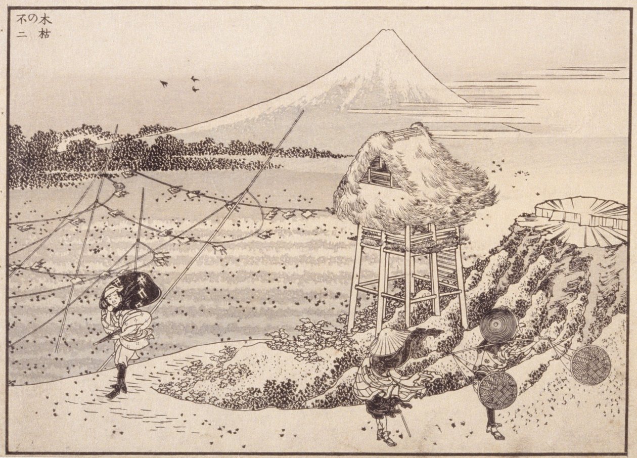 Höstvindar, Fuji På Avstånd av School Japanese