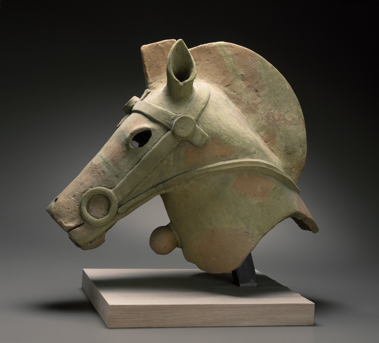 Haniwa-häst, utan datum (rött lergods) av Japanese School