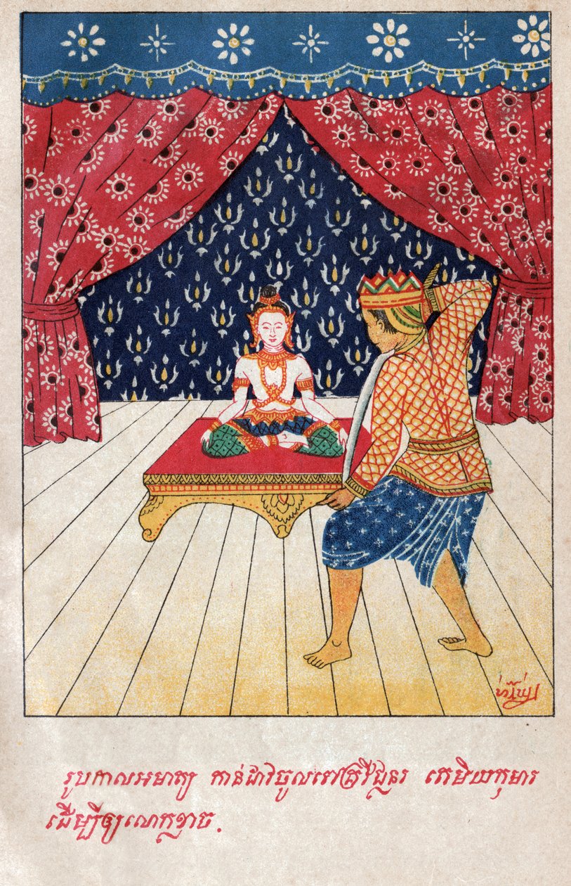 Temiya Jakata. (gravyr, ca 1910) av School Laotian