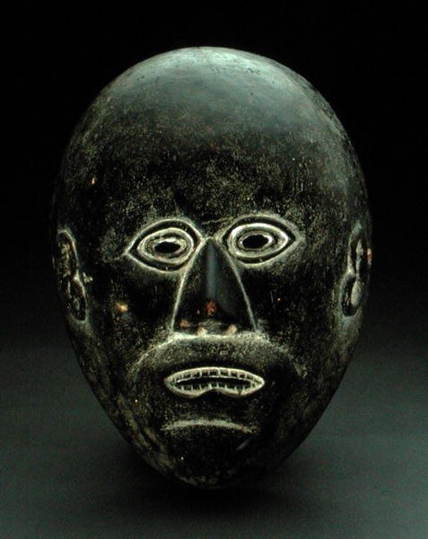 Mask, möjligen Gorong Culture, Nepal (trä) av School Nepalese
