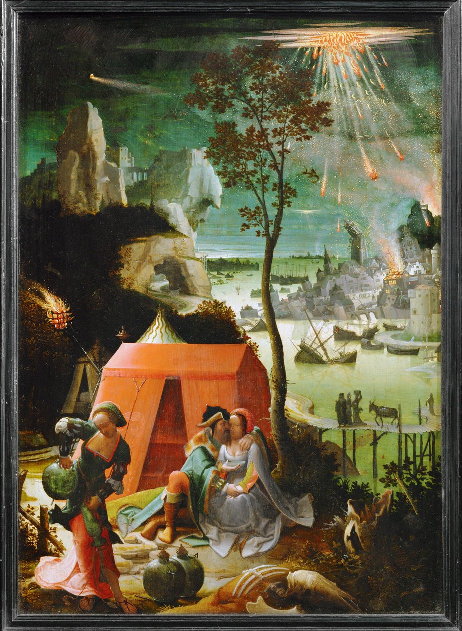 Lot och hans döttrar... av School Netherlandish