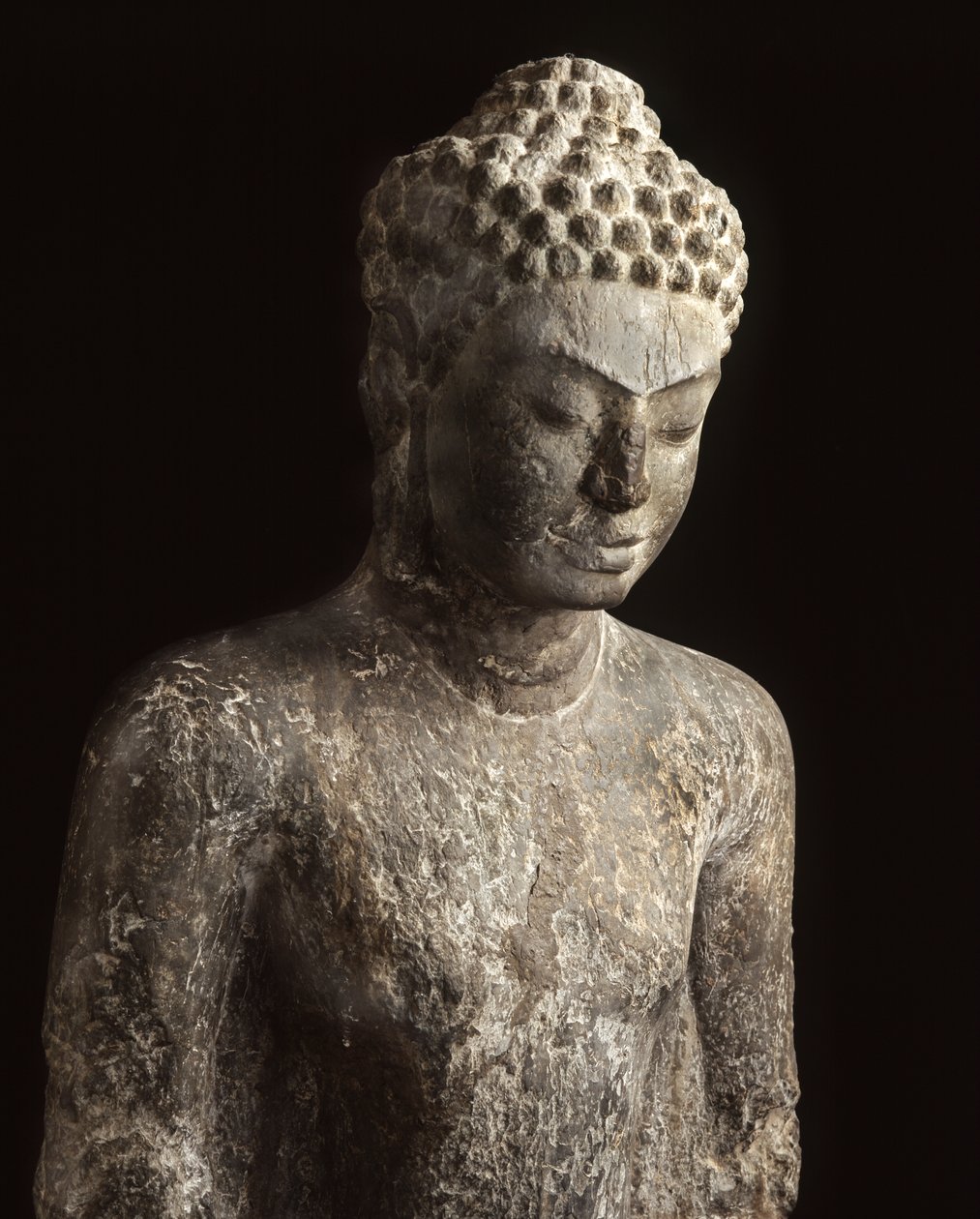 Buddha, Davaravati-perioden (brons) av School Thai