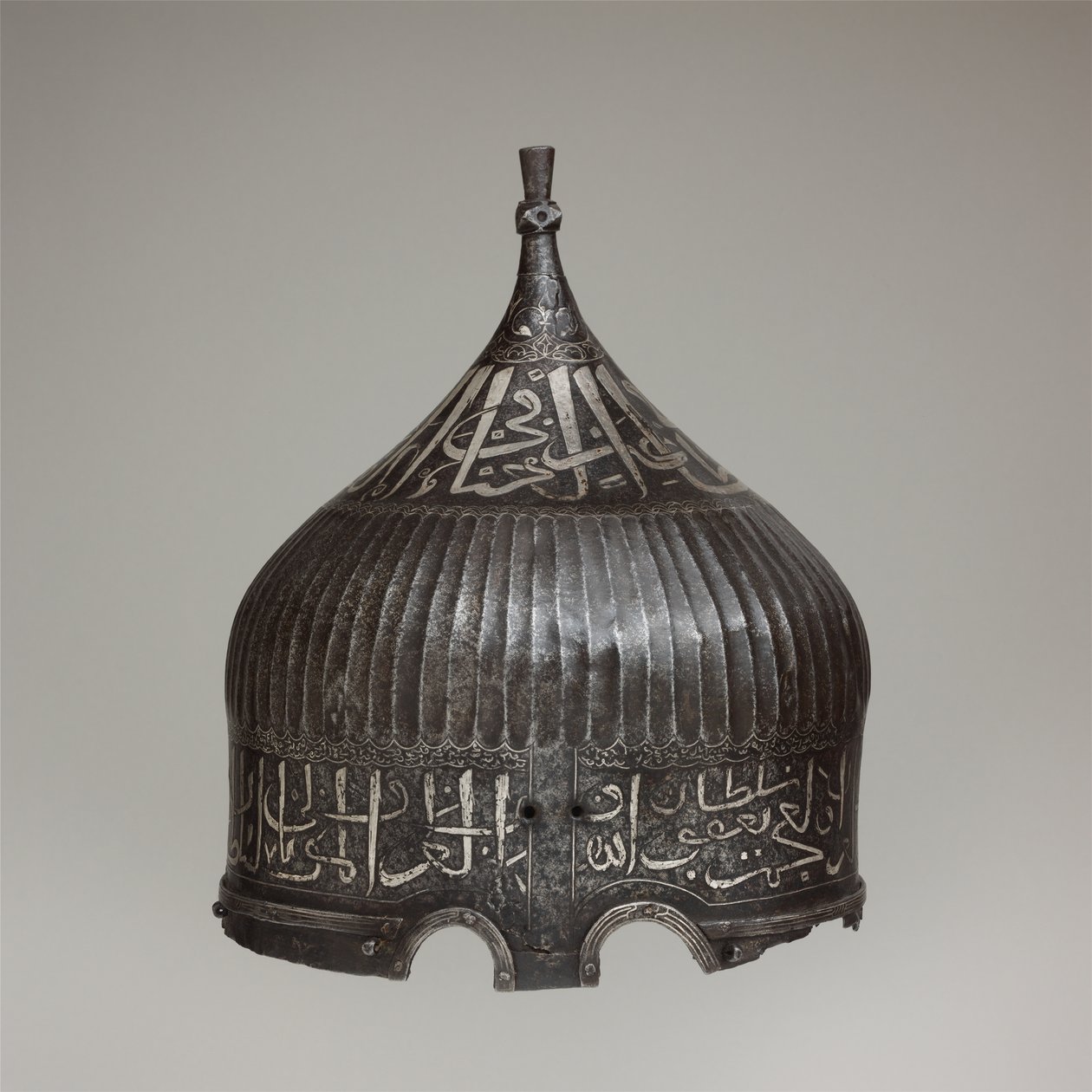 Turbanhjälm, c.1478–90 (stål, järn, silver) av School Turkish