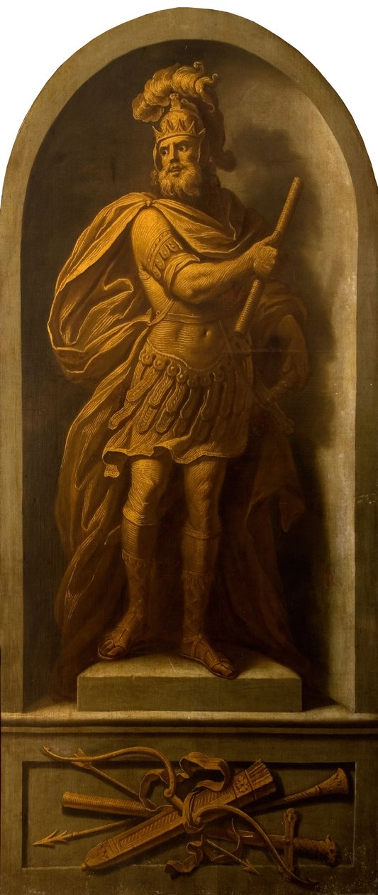 En krigare, 1710. av School of Godfrey Kneller