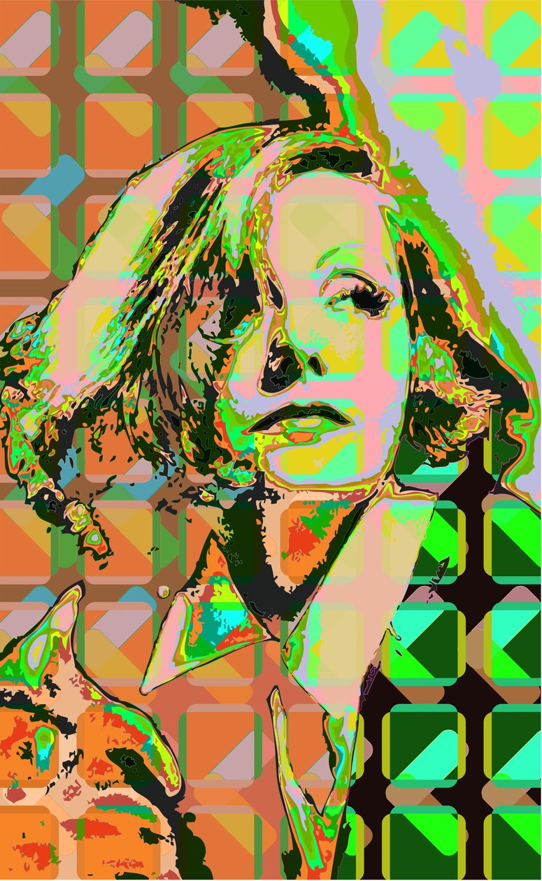 Greta Garbo (digital) av Scott J. Davis