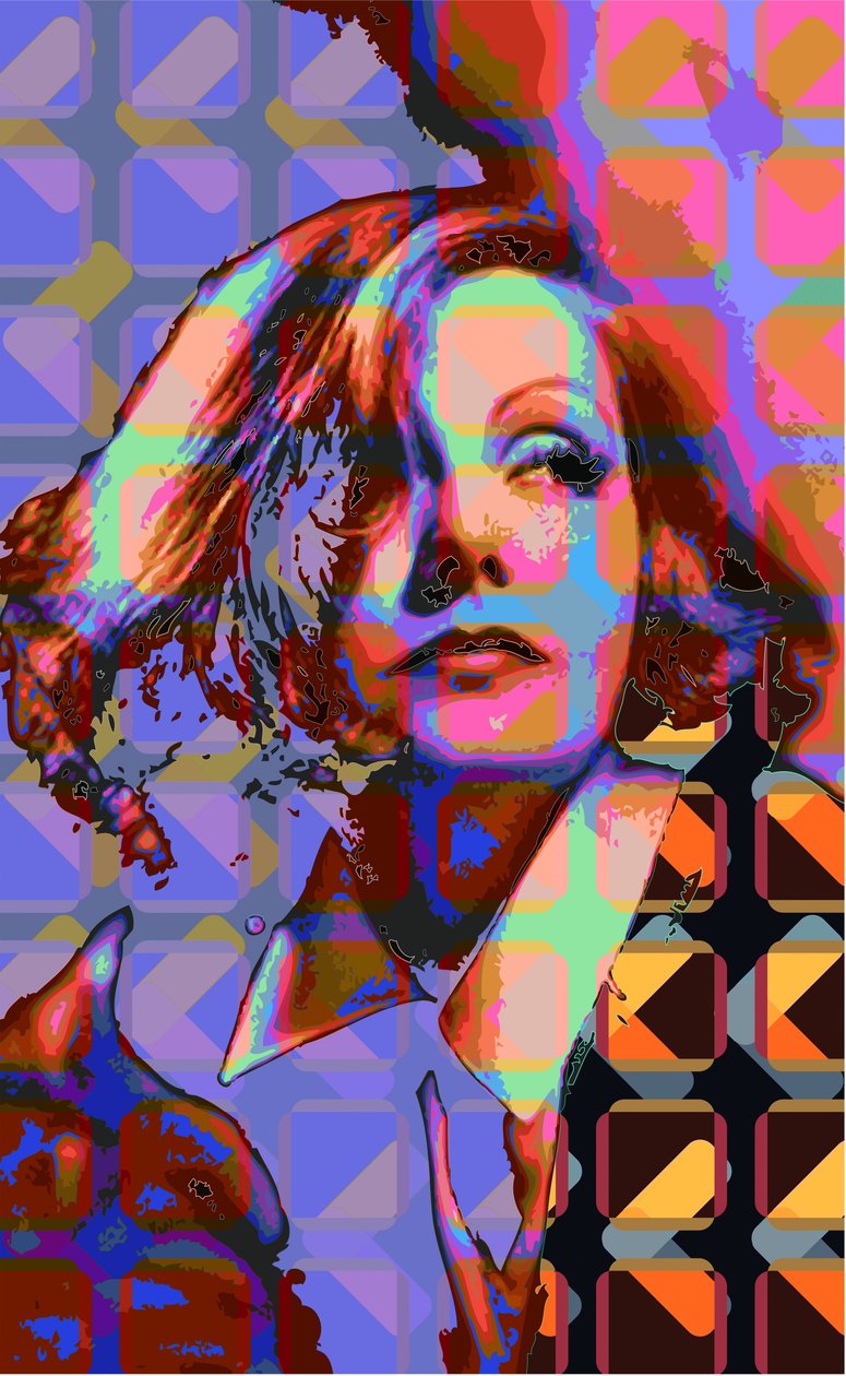 Greta Garbo (digital) av Scott J. Davis