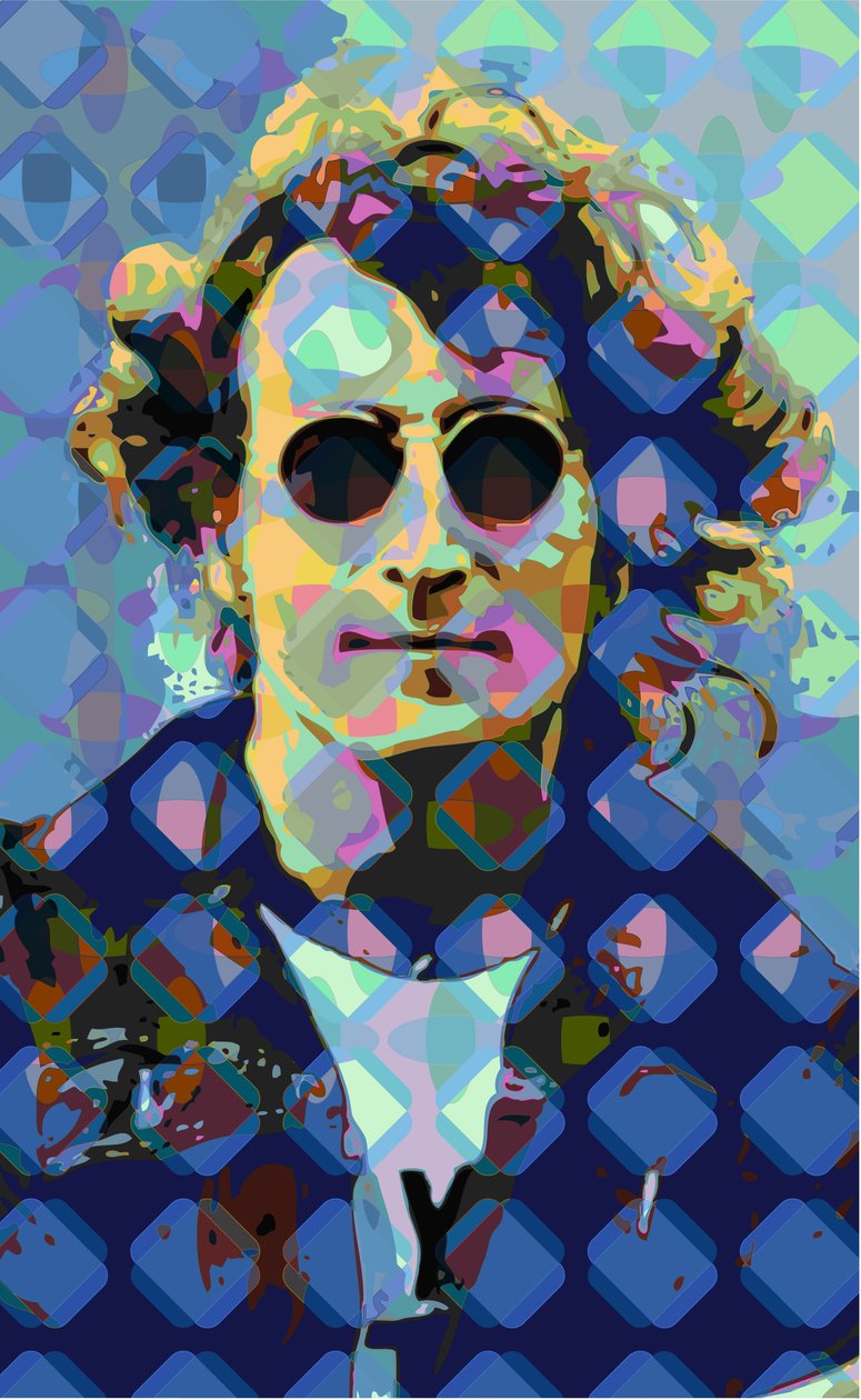 John Lennon (digital) av Scott J. Davis