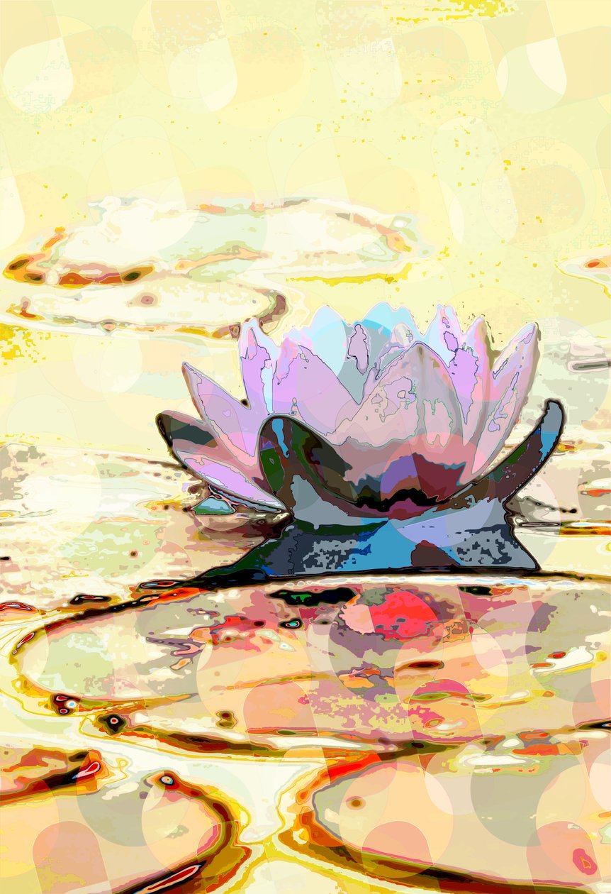 Näckros (digital) av Scott J. Davis