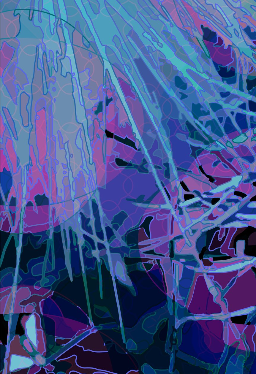 Kronärtskocka_abst_vert3a (digital) av Scott J. Davis