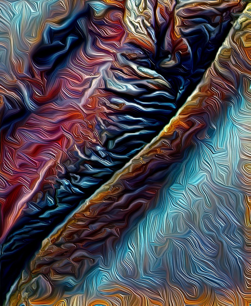 Blue Tear, 2021 (digital) av Scott J. Davis